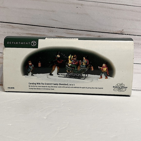 DEPARTMENT 56- Caroling with the Crachit Family(Revisited) Heritage Village - Picture 8 of 9